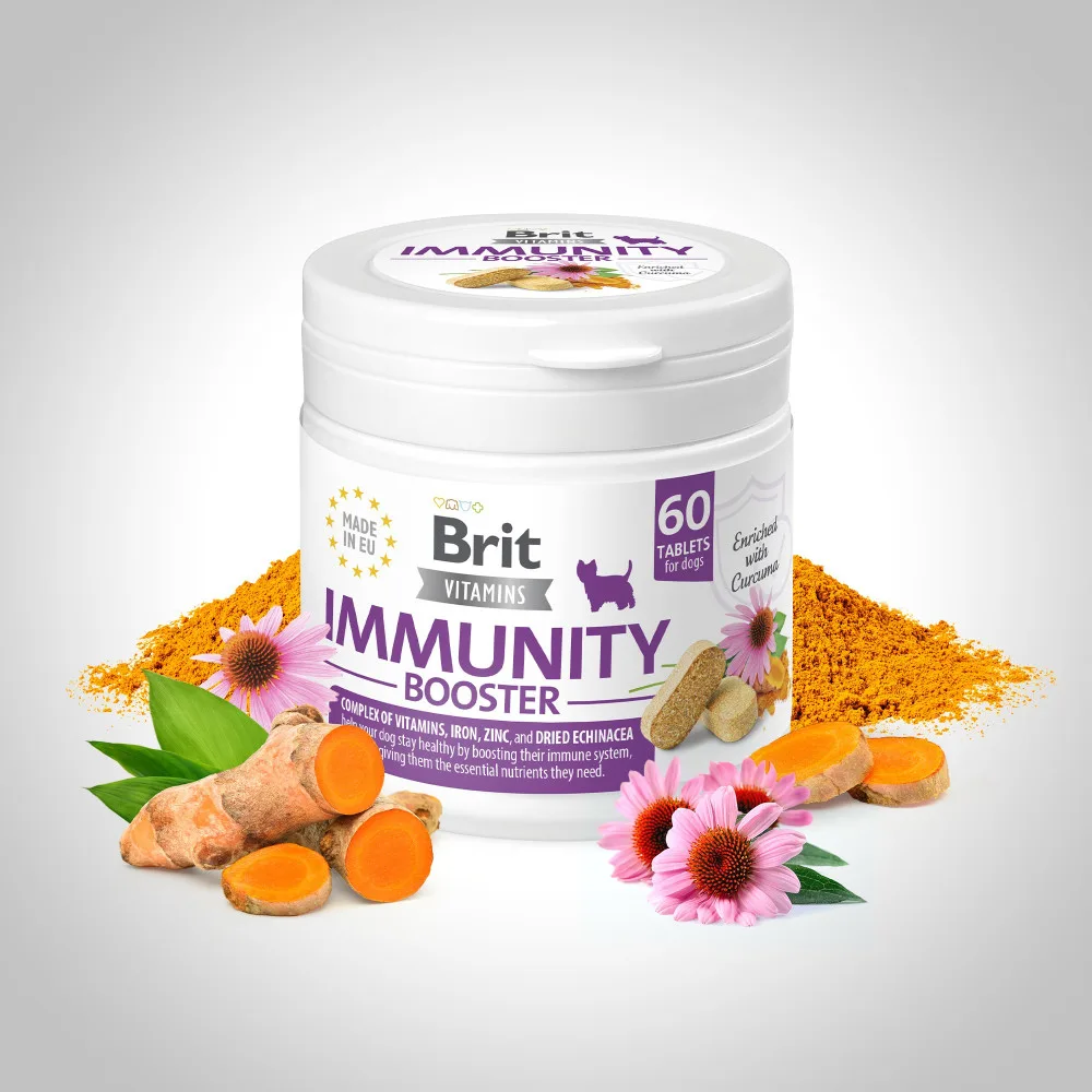 Вітаміни Brit Vitamins Immunity Booster для собак для імунітету 60 таблеток — фото 2