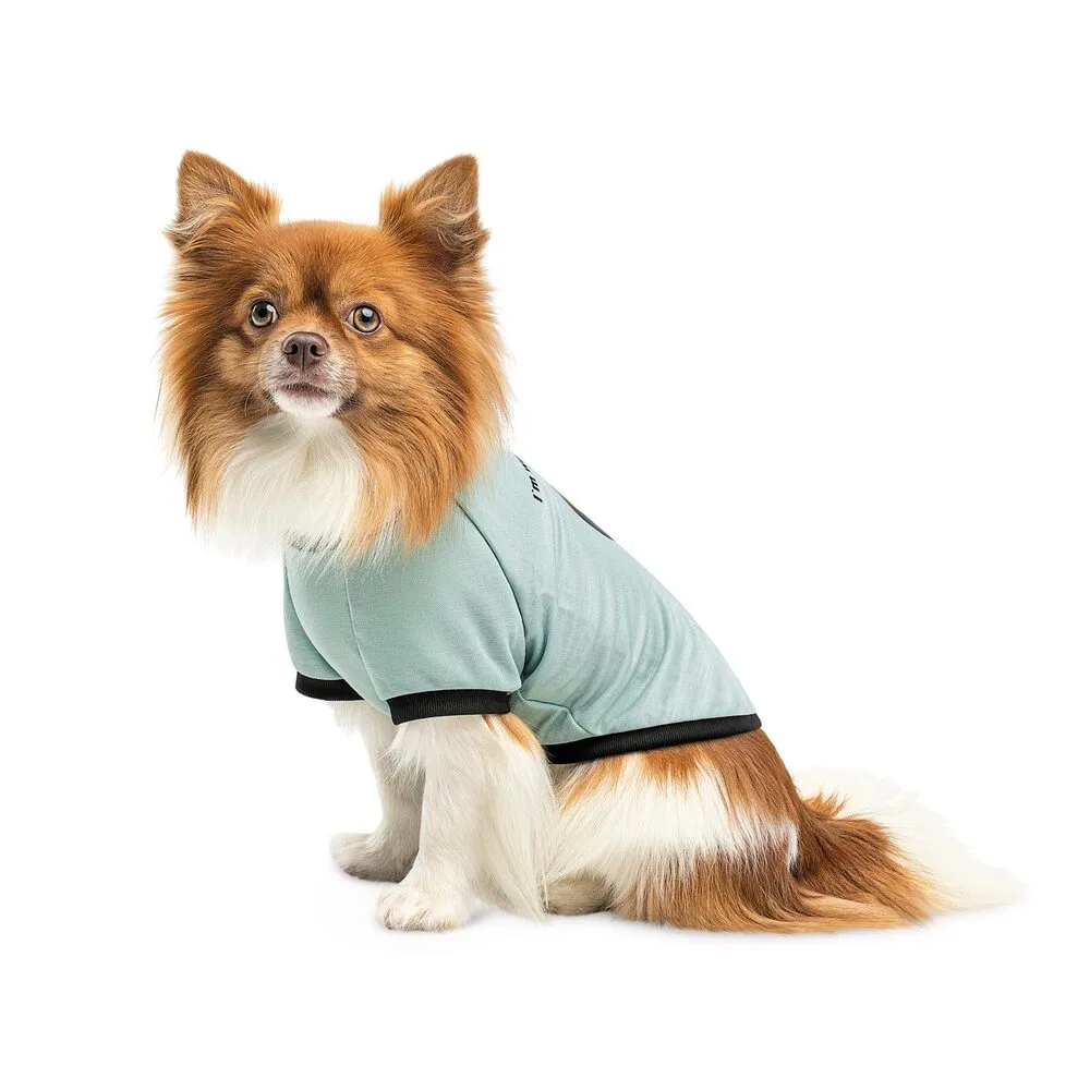 Футболка Pet Fashion Oscar для собак бавовна трикотаж рібана блакитна XS — фото 3