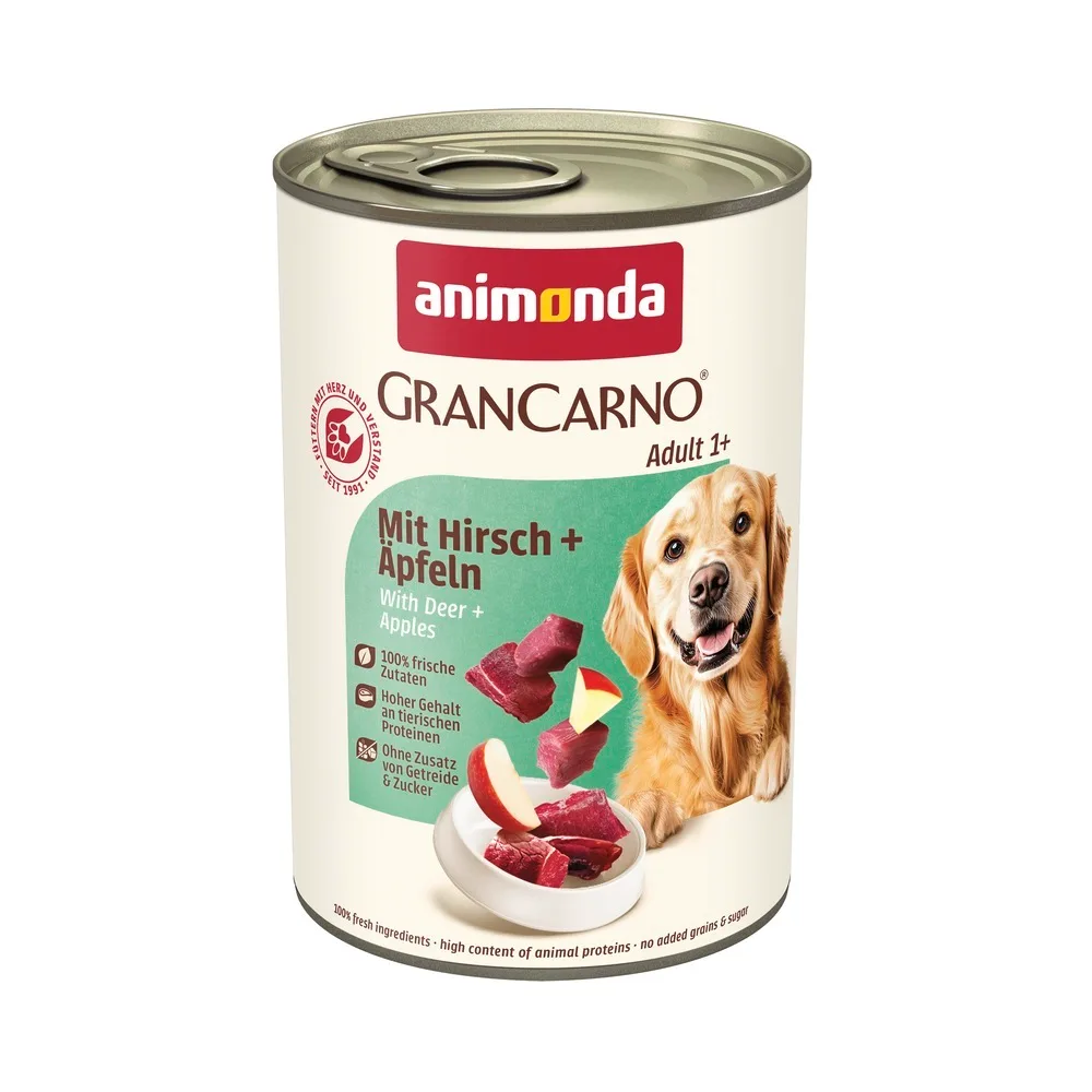 Корм Animonda GranCarno Adult Beef + Deer with Apple консервований д/соб з яловичиною олениною і яблуком 400 г арт.AM-82479