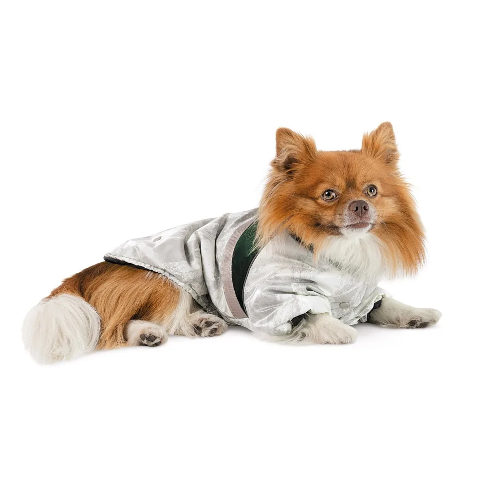 Куртка для собак Bony Pet Fashion, XS білий, зелений — фото 3