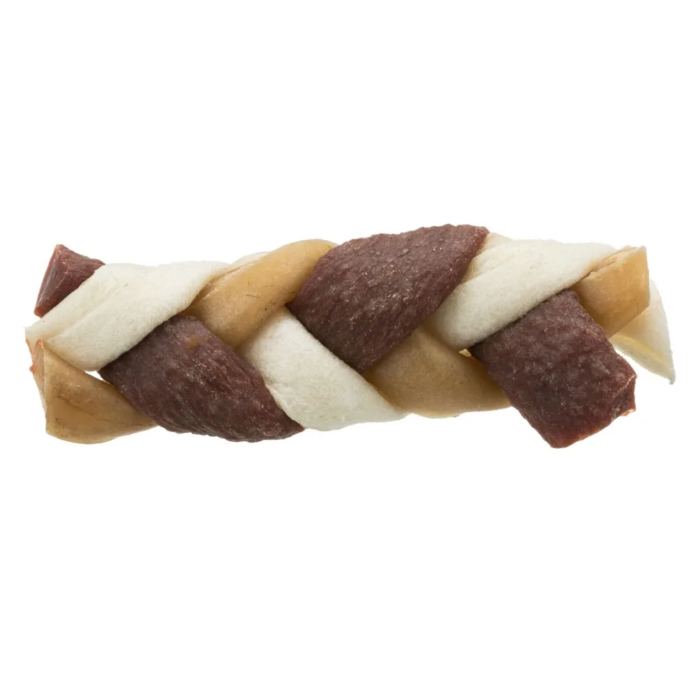 Ласощі Trixie Denta Fun Braided Stick для собак косички жувальні з яловичиною 12 см 1 шт 85 г — фото 2