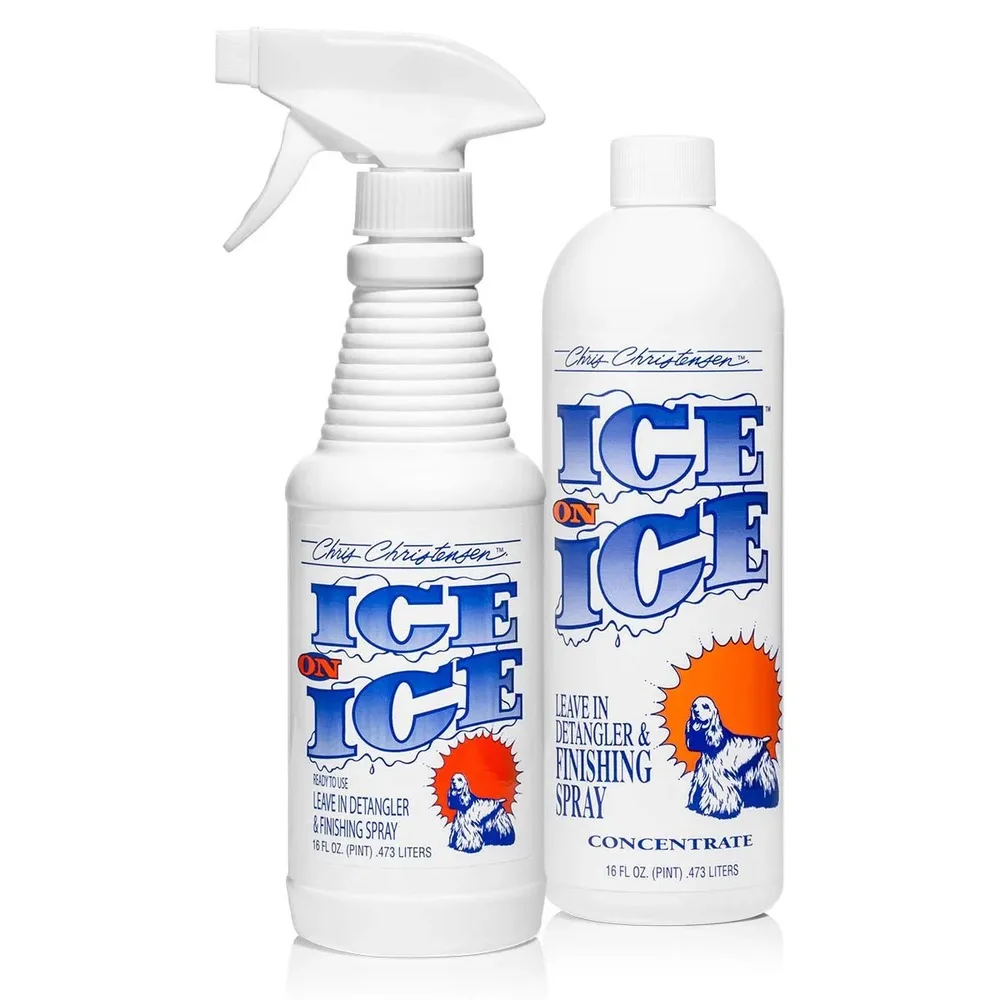 Кондиціонер Chris Christensen Ice On Ice Concentrate для собак та котів для розплутування ковтунів 473 мл — фото 3