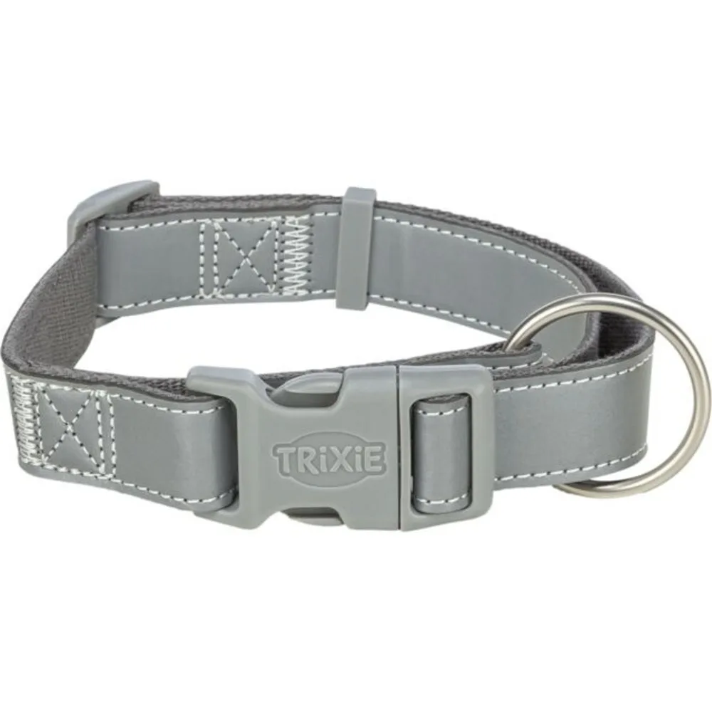 Нашийник Trixie для собак Premium Reflect світло відбиваючий графіт розмір L-XL 42-65 см/30 мм — фото 3