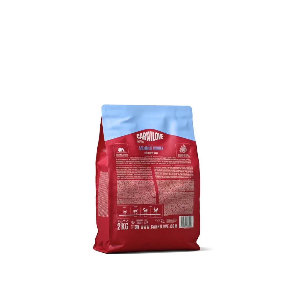Корм сухий Carnilove Active Salmon & Turkey для котів лосось та індичка 2 кг — фото 2