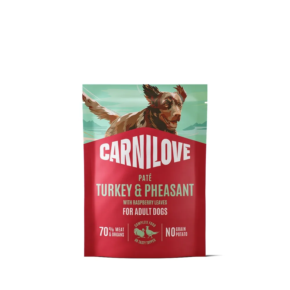 Корм вологий Carnilove Turkey & Pheasant with Raspberry Leaves для собак паштет індичка і фазан з листям малини 300 г