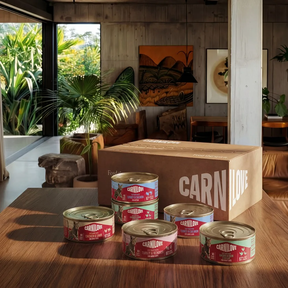 Корм вологий Carnilove Chicken & Lamb для котів паштет курка і ягня 100 г — фото 4