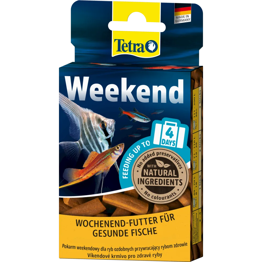 Корм Tetra Weekend для акваріумних рибок на період тривалої відсутності палички 20шт