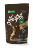 Nature’s Protection Lifestyle Sterilised White fish Сухий беззерновий корм для стерилізованих котів з білою рибою, 400 г — фото 1