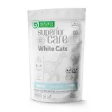 Nature’s Protection Superior Care White Cats Grain Free Herring Сухий беззерновий корм для дорослих котів з білим забарвленням з оселедцем, 400 г — фото 1