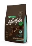 Nature’s Protection Lifestyle Adult White fish Сухий беззерновий корм для котів з білою рибою, 1,5 кг — фото 1