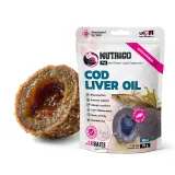 LK Baits Pet Nutrigo Cod Liver Oil Mini Функціональні ласощі для собак дрібних порід з олією печінки тріски (Ø 15 мм), 75 г — фото 1