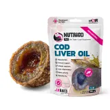 LK Baits Pet Nutrigo Cod Liver Oil S-M Функціональні ласощі для собак середніх порід з олією печінки тріски (Ø 20 мм), 170 г — фото 1