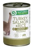 Nature’s Protection Adult cats Neutered Turkey, Salmon & Rice Вологий корм для стерилізованих котів з індичкою, лососем і рисом, 400 г — фото 1