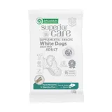 Nature’s Protection Superior Care White Dogs Hypoallergenic & Digestive Care Беззернові ласощі для дорослих собак із білим забарвленням з лососем, 110 г — фото 1