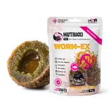 LK Baits Pet Nutrigo Worm-Ex Mini Функціональні ласощі для собак дрібних порід з рослинним комплексом для кишківника (Ø 15 мм), 75 г — фото 1