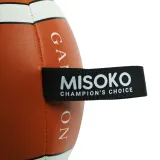 MISOKO Іграшка для собак, м’яч надувний, у формі м’яча для регбі, коричневий, 41 см — фото 2