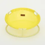 MISOKO Pet bed round Складаний лежак для домашніх тварин жовтий, 45x45x22 см — фото 1