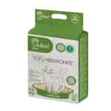 VELVET PAW TOFU Наповнювач для котячих туалетів з бентонітом та екстрактом зеленого чаю, гранули 1,5 мм, 6 л/2,6 кг — фото 1
