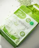 VELVET PAW TOFU Наповнювач для котячих туалетів з бентонітом та екстрактом зеленого чаю, гранули 1,5 мм, 6 л/2,6 кг — фото 4