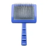 Tauro Pro Line Royal Щітка пластикова тонкі та м’які зубчики з нержавіючої сталі 25 мм, фіолетова, велика 17,5 x 10,6 x 6,2 см — фото 1