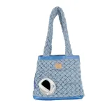 MISOKO Дорожня сумка для домашніх тварин, 40 x 18 x 38 см, темно-синя — фото 1