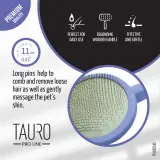 Tauro Pro Line Щітка дерев’яна кругла, зубці 11 мм, філетова, M, 9 х 19 см — фото 4