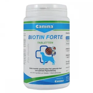 Вітамінний комплекс Canina Biotin Forte Tabletten для собак Біотин інтенсивний курс для шерсті 200 г 60 табл.