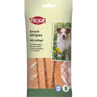 Ласощі Trixie Snack Stripes with Poultry для собак полоски з м’ясом домашніх птахів 10 шт 100 г