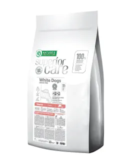 Nature’s Protection Superior Care White Dogs Grain Free Salmon Starter All Breeds Сухий беззерновий корм (стартер) для цуценят усіх порід з лососем, 17 кг