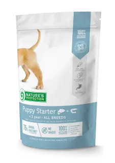 Nature’s Protection Puppy starter All Breeds Сухий корм для цуценят усіх порід з лососем, 500 г