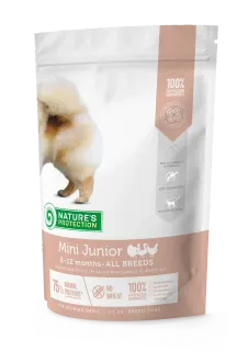Nature’s Protection Mini Junior Small Breeds Сухий корм для цуценят малих порід з м’ясом птиці, 500 г