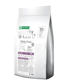 Nature’s Protection Superior Care White Dogs Grain Free Salmon Junior All Breeds Сухий беззерновий корм для юніорів усіх порід з лососем, 17 кг