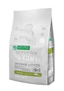 Nature’s Protection Superior Care White Dogs Grain Free White Fish Junior Small Breeds Сухий беззерновий корм для юніорів малих порід з білою рибою, 10 кг
