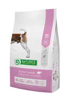 Nature’s Protection Junior Lamb All Breeds Сухий корм для цуценят усіх порід з ягням, 2 кг