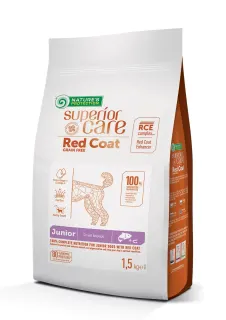 Nature’s Protection Superior Care Red Coat Grain Free Salmon Junior Small Breeds Сухий беззерновий корм для юніорів малих порід з рудим забарвленням з лососем, 1,5 кг