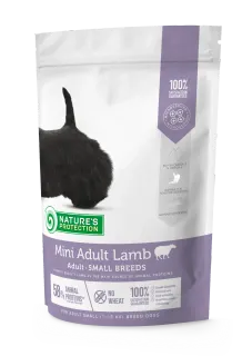 Nature’s Protection Mini Adult Lamb Small Breeds Сухий корм для дорослих собак малих порід з ягням, 500 г