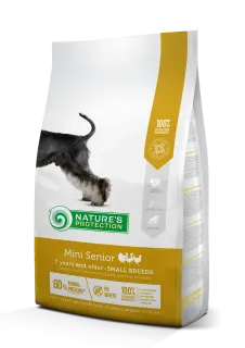 Nature’s Protection Mini Senior Small Breeds Сухий корм для літніх собак від 7 років малих порід з м’ясом птиці, 2 кг