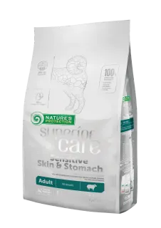 Nature’s Protection Superior Care Sensitive Skin&Stomach Adult All Breeds Сухий корм для дорослих собак усіх порід із чутливим травленням з ягням, 1,5 кг