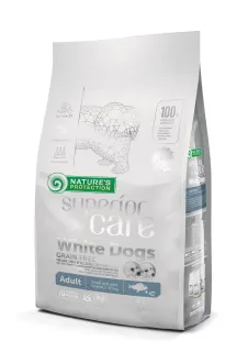 Nature’s Protection Superior Care White Dogs Grain Free White Fish Adult Small Breeds Сухий беззерновий корм для дорослих собак малих порід з білою рибою, 1,5 кг