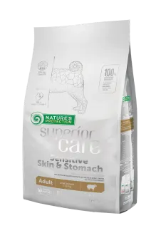 Nature’s Protection Superior Care Sensitive Skin&Stomach Adult Small Breeds Сухий корм для дорослих собак малих порід із чутливим травленням з ягням, 1,5 кг