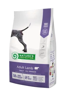 Nature’s Protection Lamb Adult All Breeds Сухий корм для дорослих собак усіх порід з ягням, 4 кг