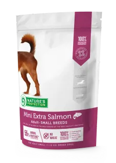 Nature’s Protection Mini Extra Salmon Adult Small Breeds Сухий корм для дорослих собак малих порід з лососем, 500 г