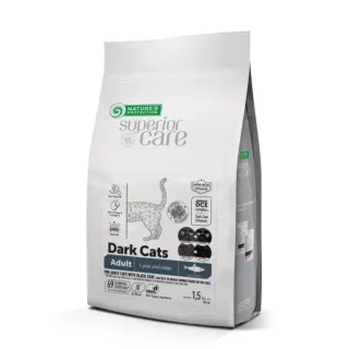 Nature’s Protection Superior Care Dark Cats Grain Free Herring Сухий беззерновий корм для дорослих котів з темним забарвленням з оселедцем, 1,5 кг