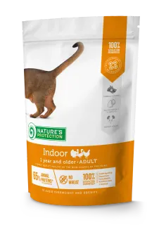 Nature’s Protection Indoor Сухий корм для дорослих хатніх котів, 400 г
