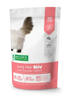 Nature’s Protection Long hair Сухий корм для дорослих котів з довгою шерстю, 400 г