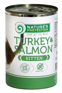 Nature’s Protection Kitten Turkey & Salmon Вологий корм для кошенят з індичкою і лососем, 400 г