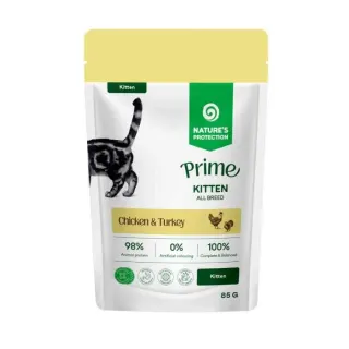 Nature’s Protection Prime Kitten Chicken and Turkey Вологий корм для кошенят з куркою та індичкою, 85 г