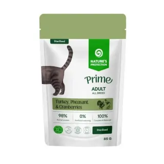 Nature’s Protection Prime Sterilised Adult Cats Turkey, Pheasant and Cranberries Вологий корм для стерилізованих котів з індичкою, фазаном і журавлиною, 85 г
