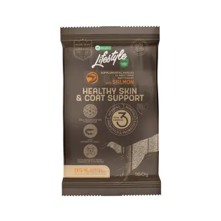 Nature’s Protection Lifestyle Grain Free Salmon Healthy Skin&Coat Support Беззернові ласощі для собак з лососем, 160 г