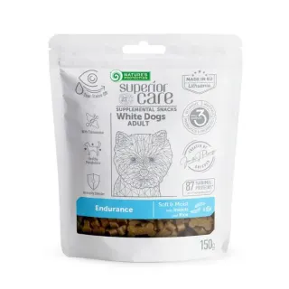 Nature’s Protection Superior Care White Dogs Endurance Ласощі для дорослих собак із білим забарвленням з протеїном комах і рисом, 150 г